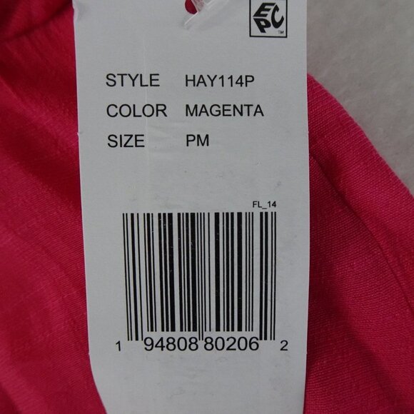 Figueroa & Flower Embroidered Tunic Top Women's Petite Size PM Pink Loose Fit - Picture 8 of 11